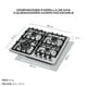 thumbnail image 4 of FLINE | Combo parrilla de gas y Campana Acero Inoxidable | 60 cm| acero inxodable| 4 quemadores | Controles boton | MA4TA60, 4 of 5