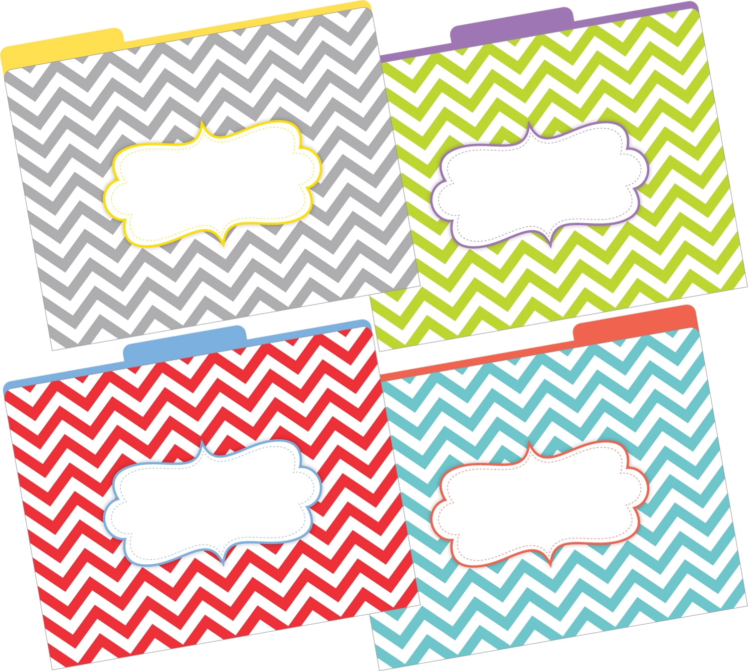 Barker Creek Folder/Pocket Set - Chevron Beautiful (BC3589)