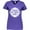 Purple, variant on Inktastic Proud Firefighter Aunt WHT Women's V-Neck T-Shirt