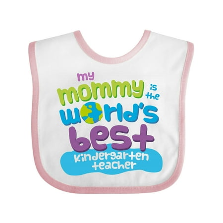 

Inktastic Kindergarten Teacher Mom Gift Baby Boy or Baby Girl Bib