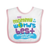 Inktastic Kindergarten Teacher Mom Boys or Girls Baby Bib