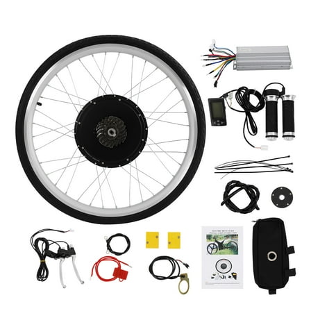 TFCFL 48V 1000W 26 Inch Electric Bicycle Rear Wheel Motor Hub E Bike Conversion Kit LCD Display