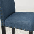 thumbnail image 4 of Cterwk Fabric Dining Chair with Wood Frame, Set of 2, Blue, 4 of 5