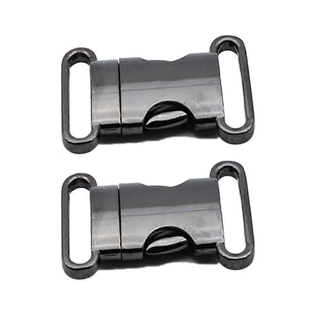 2pcs Durable Zinic Alloy Buckle Schoolbag Down Buckle Safety Buckles (Type A, Color, Inner Diameter 25mm)