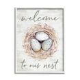 thumbnail image 4 of Stupell Industries Welcome To Our Nest Rustic Bird Egg Sign Graphic Art White Framed Art Print Wall Art, Design by Lettered and Lined, 4 of 5