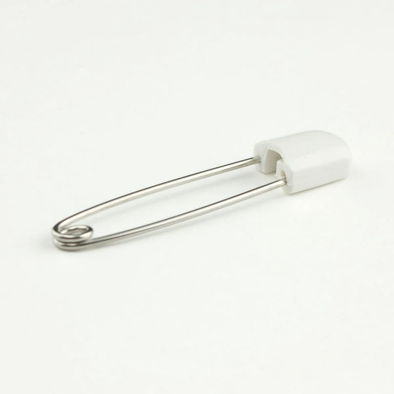 Premium Quality Silver Safety Pins Made from Hardened Steel Pin Wire in 8  Sizes
