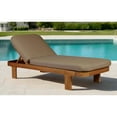 thumbnail image 5 of Crafters and Weavers Eclipse Outdoor Solid Teak Wood Sun Lounger  - Light Brown Fabric, 5 of 5