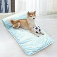 thumbnail image 3 of Fiudx Esterilla Refrescante de Verano para Mascotas, Cojín de Seda Fría Autorefrescante, Relleno de Algodón Suave, Transpirable y Cómoda, Lavable a Máquina, Portátil para Exteriores, Cama para Perros, 3 of 6