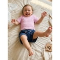 thumbnail image 6 of BemeyourBBs Toddler Baby Girl Summer Clothes 2 Piece Denim Outfits Short Sleeve T Shirt Tops and Bow Cherry Embroidery Jeans Shorts Set Toddler Girls Spring Summer Outfit, 6 of 9