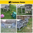 thumbnail image 4 of Aivituvin Rabbit Hutch Indoor Outdoor Bunny Cage Rabbit cage with Run, Deeper No Leak Tray, Weatherproof, 4 of 11