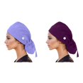 thumbnail image 1 of (2-Pack) Kcodviy and Womens with Sweatband Baseball Caps Men Fitted Mens for Cap Hat Hot Rod Magazine Hat with Buttons Scrub Bouffant Men's Running Hat Baseball Caps, 1 of 4