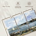 thumbnail image 6 of Elephant Stock Rocky Shore Coastline I Wall Art - Horizontal Multi Panel Canvas - Living Room Wall Decor - Beach Multi Panel - Blue And Brown Decor By Ethan Harper - 38" x 24", 6 of 8