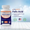 thumbnail image 3 of Suplemento de ácido fólico vitamático 1000 mcg (1 mg) de vitamina B9, 3 of 5