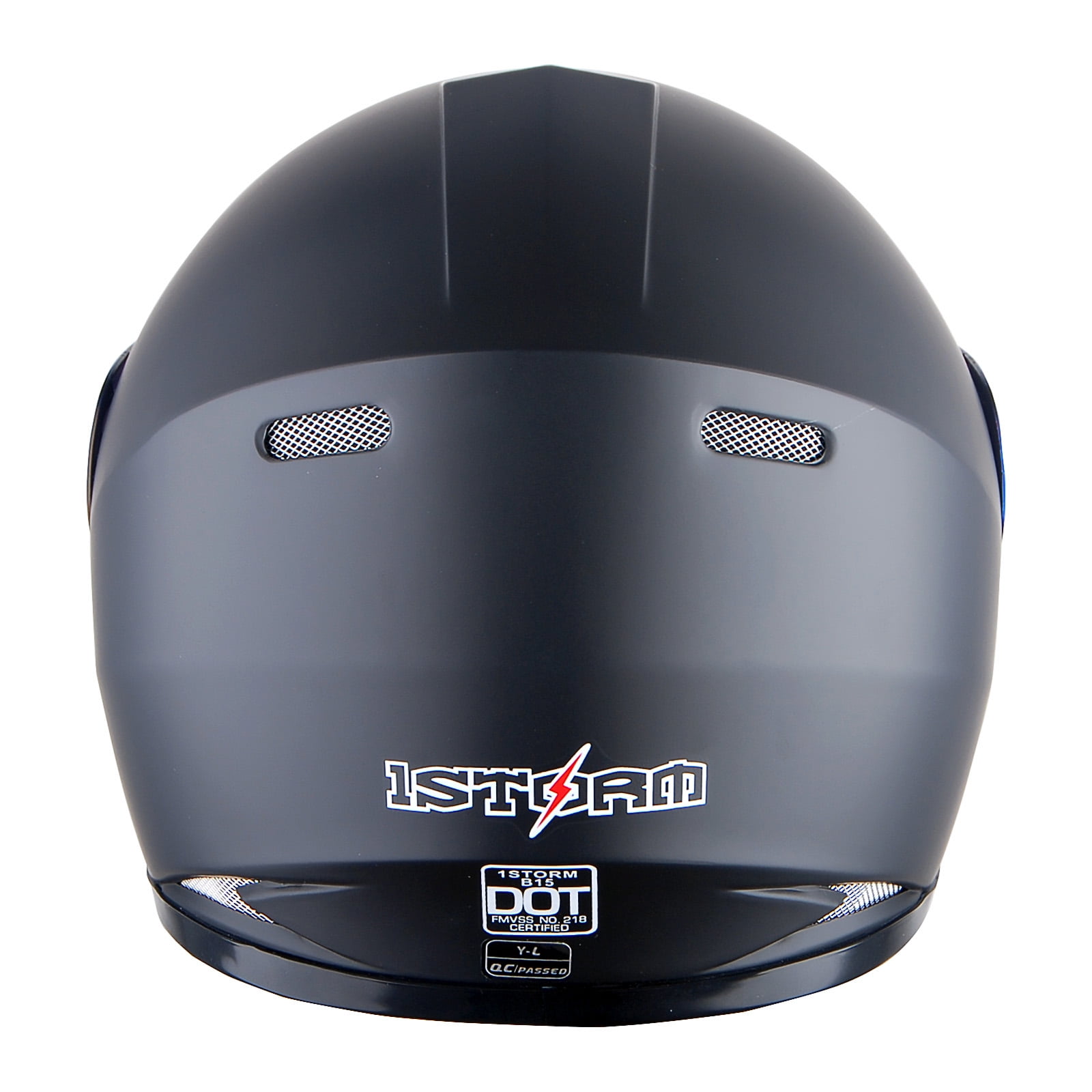 WOW Motorcycle Full Face Helmet Street Bike BMX MX Youth Kids HKY-B15 Matt Black