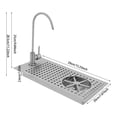 thumbnail image 2 of 15.35*7.87*11.22in Embedded Installation Glass Cleaning Rinser Silver Stainless Steel Cup Washer for Homes Restaurants Bars, 2 of 15