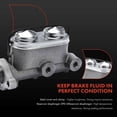 thumbnail image 3 of A-Premium Brake Master Cylinder with Reservoir and Cap Compatible with Cadillac Vehicles - Calais 1965-1966, DeVille 1962-1966, Fleetwood 1965-1966, Series 60/75 Fleetwood 1962-1964 - Replaces 5461183, 3 of 8