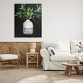 thumbnail image 2 of Stupell Industries Tall Botanical Leaves Arrangement Patterned Pottery Vase Painting Gallery Wrapped Canvas Print Wall Art, Design by Patricia Pinto, 2 of 7