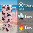thumbnail image 3 of Horse Tumbler 40 oz Tumbler with Handle and Straw Lid Leak Proof - Birthday Gifts for Women Travel Coffee Mug Insulated for Hot Cold Ice - Horse Gifts for Women Horse Lovers Mom Mothers Day, 3 of 5