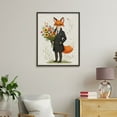 thumbnail image 4 of Paint By Numbers Kit for Adults Beginner - DIY Fox Suit Flowers Spectacles Character Canvas Painting Kits for Adults, Frameless Paint By Number for Adults for Home Wall Decor 16x20 Inch, 4 of 7