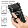 thumbnail image 6 of Compatible for Samsung Galaxy A25 5G Phone Case with Tempered Glass Screen Protector, Nagebee Full-Body Protective [Military-Grade] Magnetic Car Mount Ring Holder Durable Cover (Black), 6 of 6