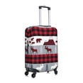 thumbnail image 3 of Balery Luggage Cover Buffalo Plaid Forest Print Suitcase Covers for Luggage Elastic Washable Suitcase Protector Fits 18-32 Inch Luggage-Large, 3 of 9