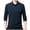 Navy, variant on Annhoo Mens Button Tops Collared Long Sleeve Dressy Casual Shirts Blouse Work Daily Pullover Comfy Solid Color Homewear