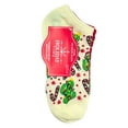thumbnail image 2 of Holiday Time Women's Candy Cane Cactus No-Show Socks, 3-Pack, Size 4-10, 2 of 5