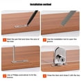 thumbnail image 3 of Drawer Lock, Zinc Alloy Drawer Lock Single Door Drawer Lock Keep Safty And Security With Keys Office Home, 3 of 8