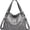 Gray, variant on Sunyuer Vintage Hobo Bag for Women, Large Capacity PU Soft Leather Slouchy Tote Purse Single Shoulder Crossbody Handbag