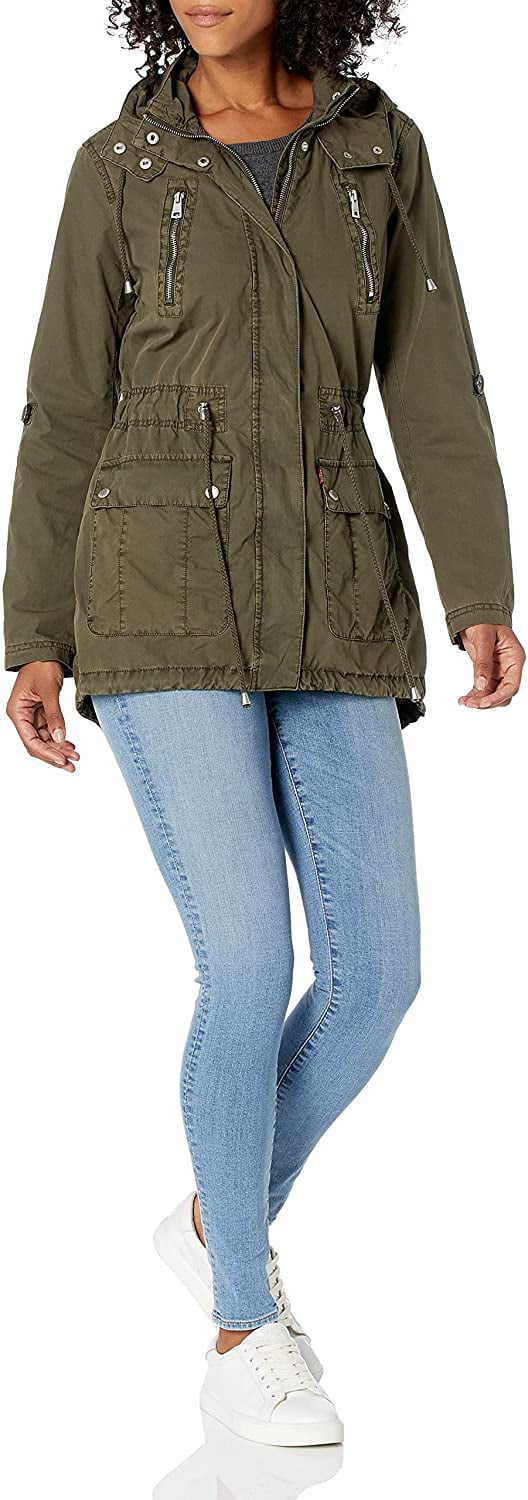 Levis Womens Cotton Hooded Anorak 