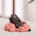 thumbnail image 1 of Pequeño Monje de Cerámica para Bebé, Maitreya, Estatua de Buda Feliz, Estatuil, Adorno Shui, Artes Y Manualidades C perfecl Estatua de Buda, 1 of 7