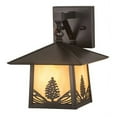 thumbnail image 2 of Meyda Tiffany 192760 Stillwater Mountain Pine 12" Tall Wall Sconce - Brown, 2 of 5
