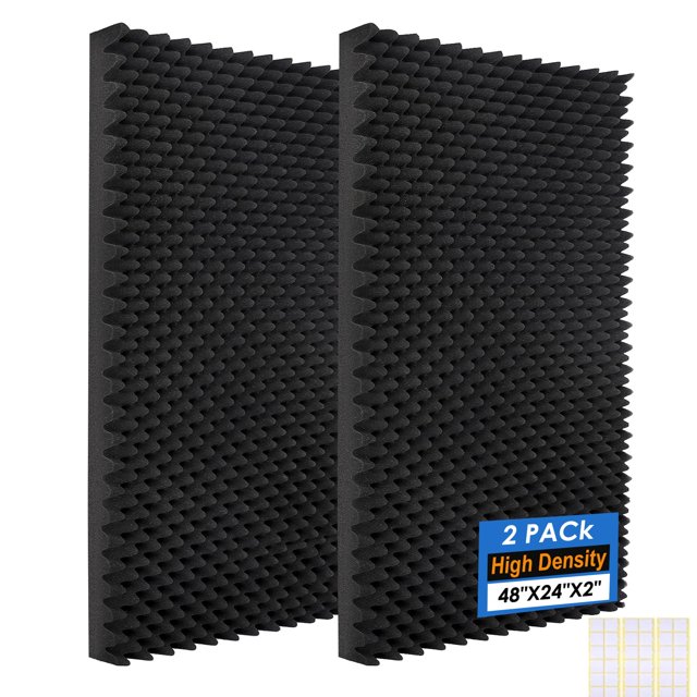 Acoustic Panels HUIDNAI Egg Craft Foam, 48 x 60 x 5 cm, paquete de 2