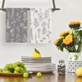 thumbnail image 2 of Grey Wildflowers Herb Spring Kitchen Towels Dish Towels, 18x26 Inch Seasonal Summer Decoration Hand Towels Set of 2, 2 of 6