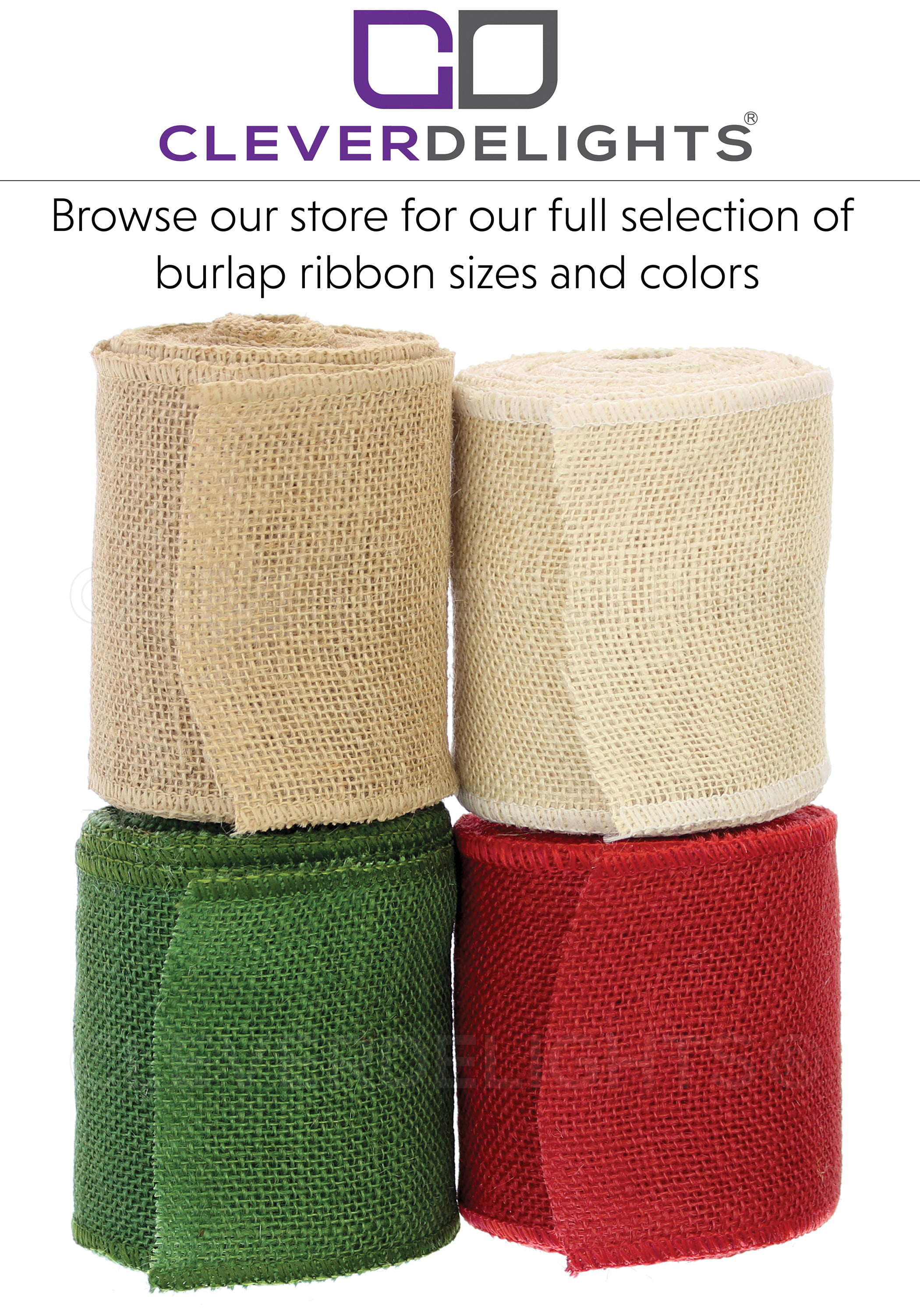 Jute Ribbon 4in x 10 yds Natural - Save-On-Crafts