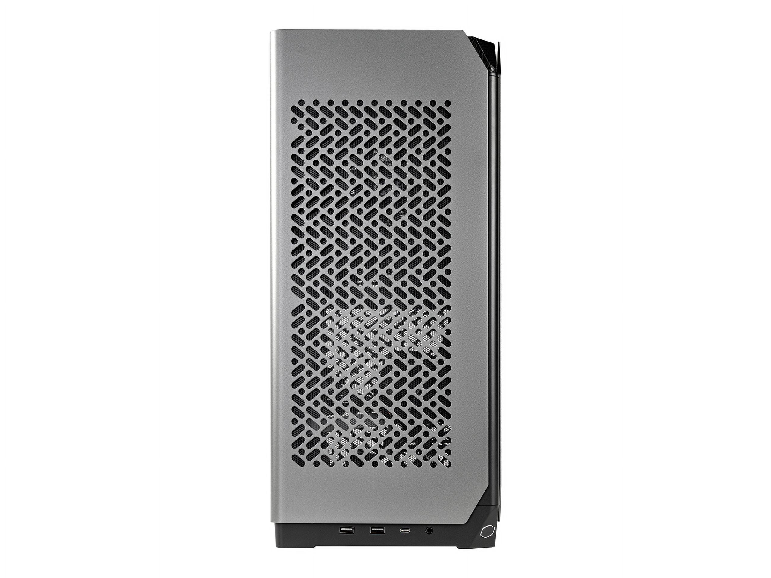 Cooler Master NCORE 100 MAX ITX SFF Tower Case, Custom 120mm AIO, 850W SFX Gold ATX3.0 PSU, 4 Slot GPU, Vertical Mount GPU, PCIe 4.0 Riser, Anodized Aluminum, USB Type C (NR100-MNNN85-SL0)