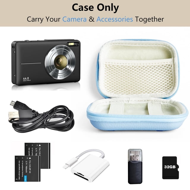 HUASHENG Digital Camera Case Compatible With CAMKORY/for PIXPRO/for /for VAHOIALD/for 285 HS Small Travel Cameras Storage Holder For Accessories SD Card