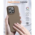 thumbnail image 2 of KOMI Designed for iPhone 16 Pro Case,Shockproof Liquid Silicone Protective Phone Case with Soft Anti-Scratch Microfiber Lining Ultra Slim Drop Protection Phone Cover 6.3 inch Light Brown, 2 of 5