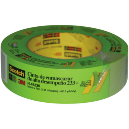 Scotch Scotch Performance Green Masking Tape 233 - 36mm x 55m - the best adhesive transfer resistance, 1 roll, sold by (Best Tasting Scotch For The Price)