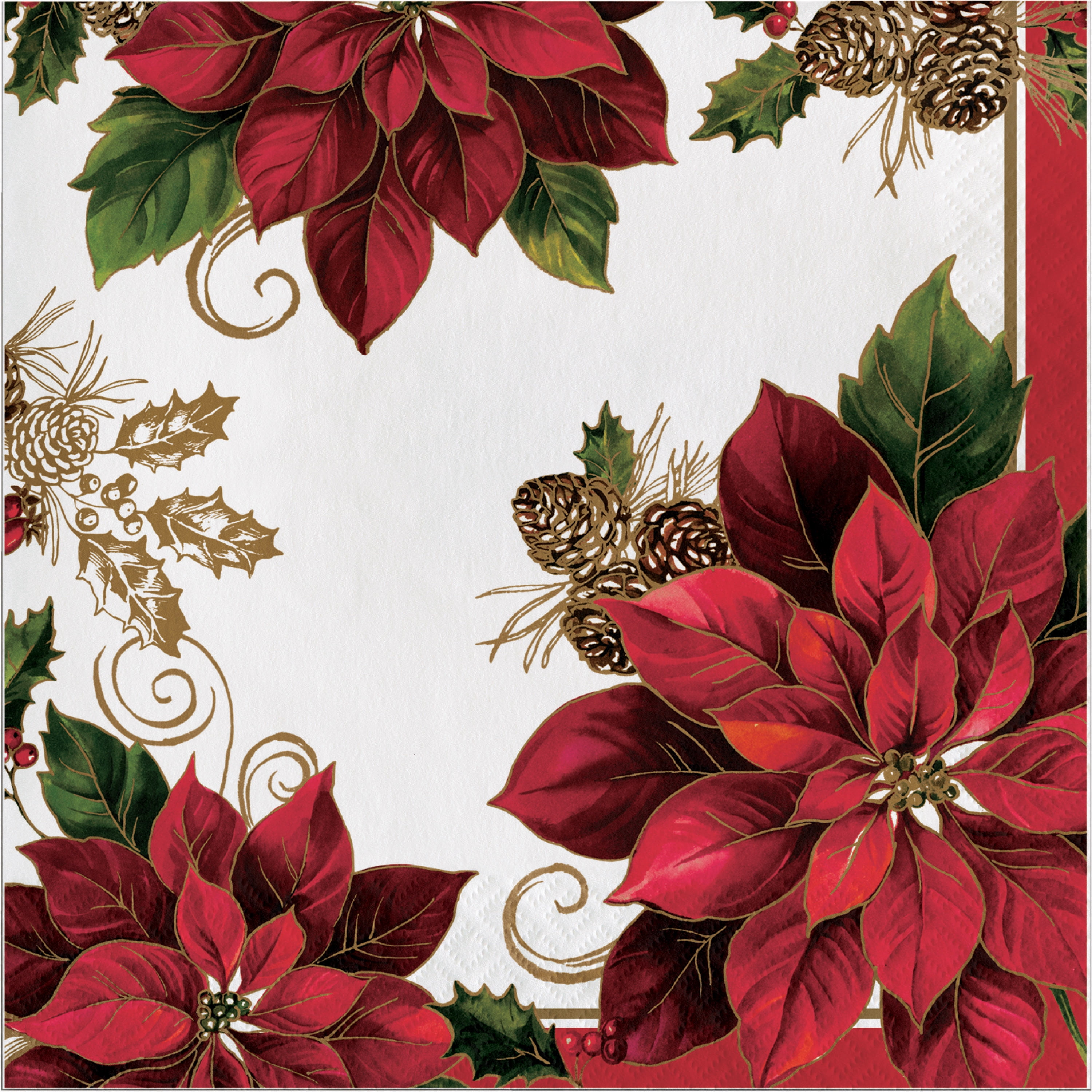 Golden Greenery Napkins, 16 pack