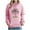Hoodie - Pink, variant on Womens Christmas Top Loose Casual Hoodies Winter Holiday Sweatshirt Funny Xmas Tree Vintage Hoodies Long Sleeve Vacation Trendy Tops 2025