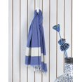 thumbnail image 2 of Die Caprie Turkish Towel 100% Cotton Peshtemal Sand Free Beach Towel Travel Camping Bath Sauna Beach Gym Pool Yoga Blanket Gift Quick Dry Towels (Beach Towel, Blue), 2 of 5