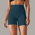 thumbnail image 4 of Kcolen Summer Yoga Shorts for Women,Womens Biker Seamless Shorts Solid Color High Waist Stretch Skin Friendly All Day Comfort Shorts, 4 of 5
