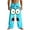 Sky Blue, variant on Men's Pants Funny Graphic Print Relaxed Fit Comfortable Loose Fit Straight Leg Trousers Hot Pink L