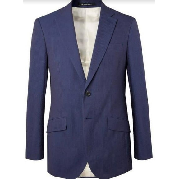 Navy On Navy Seersucker Suit - Cotton Suit - Summer Suit - Shadow Stripe Pattern