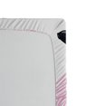 thumbnail image 2 of Ambesonne Animal Fitted Sheet, Striped Dreamy Whale, Full Size, Pink Black and White, 2 of 2