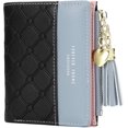 thumbnail image 1 of Women PU Leather Wallet Short with Tassel Decoration Multi Slots, 1 of 1