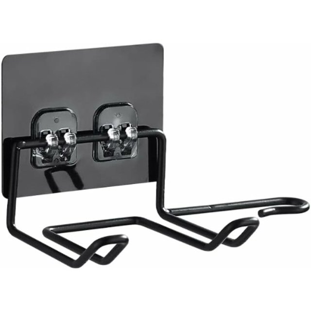 Soporte para secador de pelo, soporte para secador de pelo sin taladrar, colgador para secador de pelo, acero inoxidable, soporte autoadhesivo para secador de pelo para planchas, rizadores, alisadores