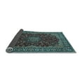 thumbnail image 2 of Ahgly Company Indoor Rectangle Medallion Light Blue Traditional Area Rugs, 2' x 5', 2 of 4