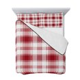 thumbnail image 7 of Red Checkered Twin XL Size Down Alternative Comforter, Lightweight Comforter Quilt Bedding Set with Pillow Shams Red White Plaid Farmhouse All Seasons Bed Comforter Duvet Insert 68"x98", 7 of 7
